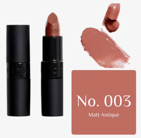 ⁦GOSH VELVET TOUCH LIPSTICK MATT SHADES | جوش أحمر شفاه مات⁩ - الصورة ⁦3⁩