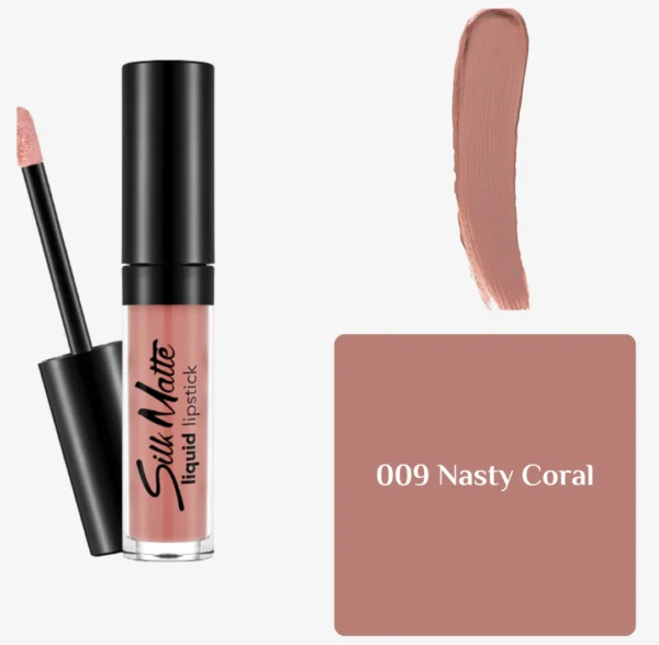 ⁦FLORMAR SILK MATTE LIQUID LIPSTICK CARNATION RED | فلورمار أحمر شفاه سائل سيلك مات⁩ - الصورة ⁦3⁩