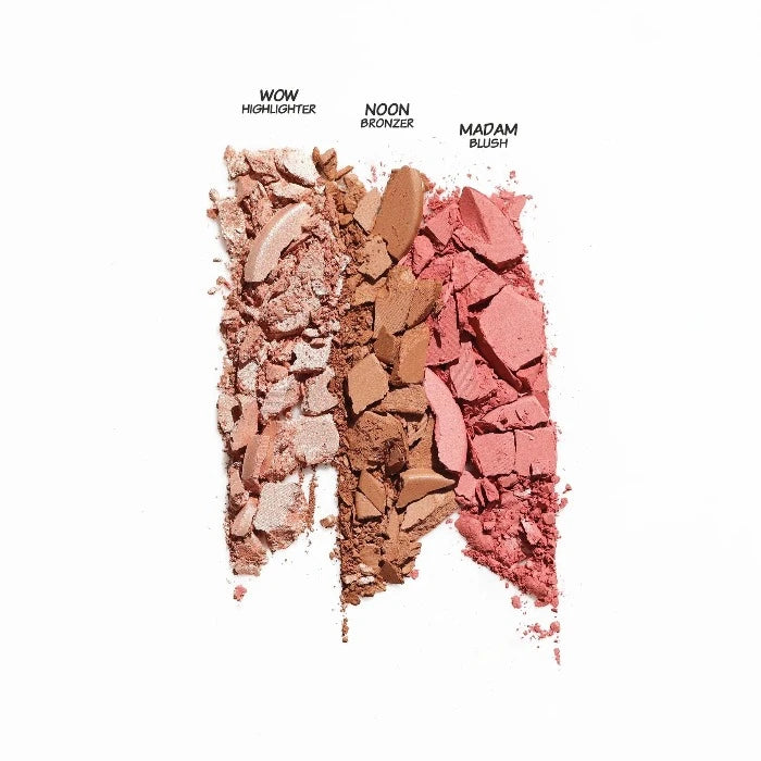 THE BALM DOUBLE CROSSER HIGHLIGHTER, BRONZER, BLUSH - 8.5G | ذا بالم باليت للخدود - 8.5 غرام - الصورة 2