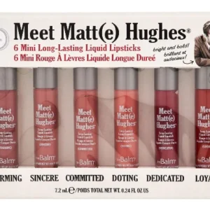 THE BALM MEET MATT (E) HUGHES MINI KIT - 6PCS | ذا بالم مجموعة أحمر شفاه بالحجم الصغير - 6 قطع