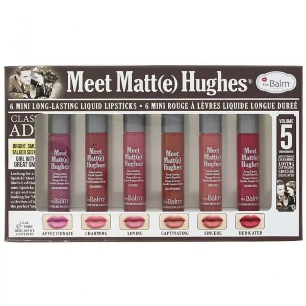 ⁦THE BALM MEET MATT (E) HUGHES MINI KIT - 6PCS | ذا بالم مجموعة أحمر شفاه بالحجم الصغير - 6 قطع⁩ - الصورة ⁦3⁩