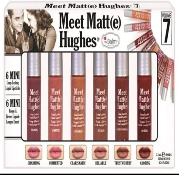 ⁦THE BALM MEET MATT (E) HUGHES MINI KIT - 6PCS | ذا بالم مجموعة أحمر شفاه بالحجم الصغير - 6 قطع⁩ - الصورة ⁦4⁩