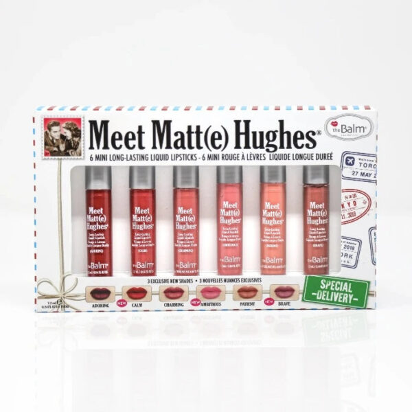 ⁦THE BALM MEET MATT (E) HUGHES MINI KIT - 6PCS | ذا بالم مجموعة أحمر شفاه بالحجم الصغير - 6 قطع⁩ - الصورة ⁦8⁩