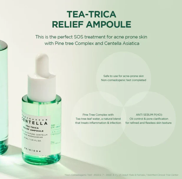 SKIN1004 MADAGASCAR CENTELLA AMPOULES SET - 4PCS - 30ML | سكين1004 مجموعة سيرومات سنتيلا - 4 قطع - 30 مل - الصورة 3