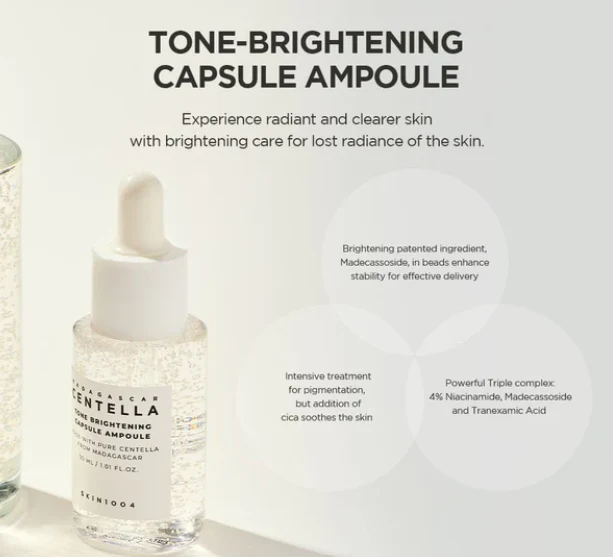 SKIN1004 MADAGASCAR CENTELLA AMPOULES SET - 4PCS - 30ML | سكين1004 مجموعة سيرومات سنتيلا - 4 قطع - 30 مل - الصورة 6