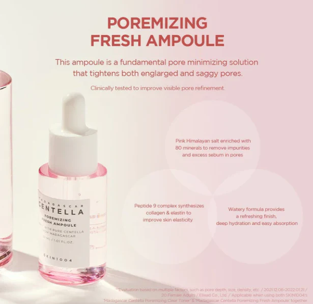 SKIN1004 MADAGASCAR CENTELLA AMPOULES SET - 4PCS - 30ML | سكين1004 مجموعة سيرومات سنتيلا - 4 قطع - 30 مل - الصورة 5