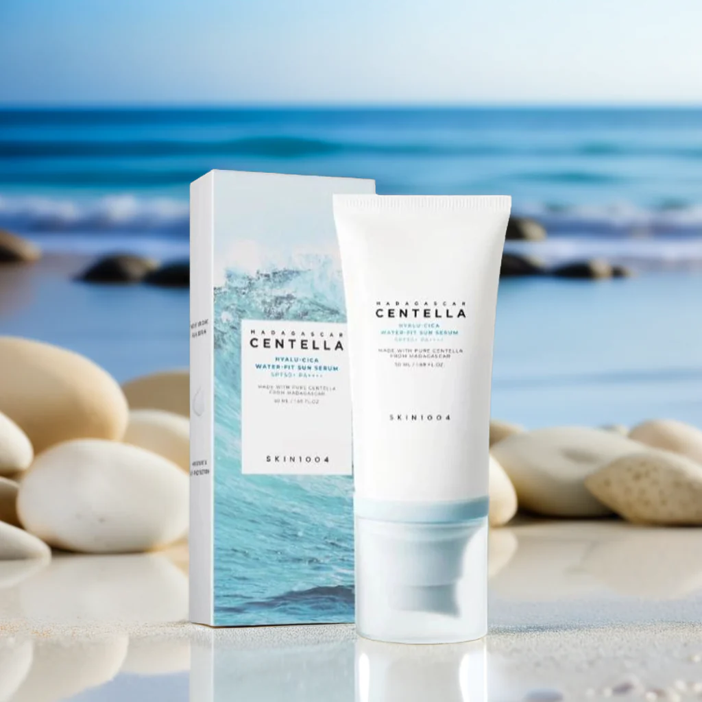 SKIN1004 MADAGASCAR CENTELLA HYALU-CICA WATER-FIT SUN SERUM SPF 50 - 50ML | سكين1004 واقي شمسي بقوام مائي SPF5- - 50 مل - الصورة 2