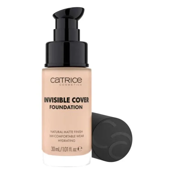 CATRICE INVISIBLE COVER FOUNDATION - 30ML | كاتريس كريم أساس بتغطية مخفية - 30 مل