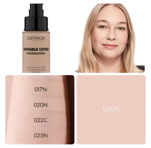 ⁦CATRICE INVISIBLE COVER FOUNDATION - 30ML | كاتريس كريم أساس بتغطية مخفية - 30 مل⁩ - الصورة ⁦5⁩