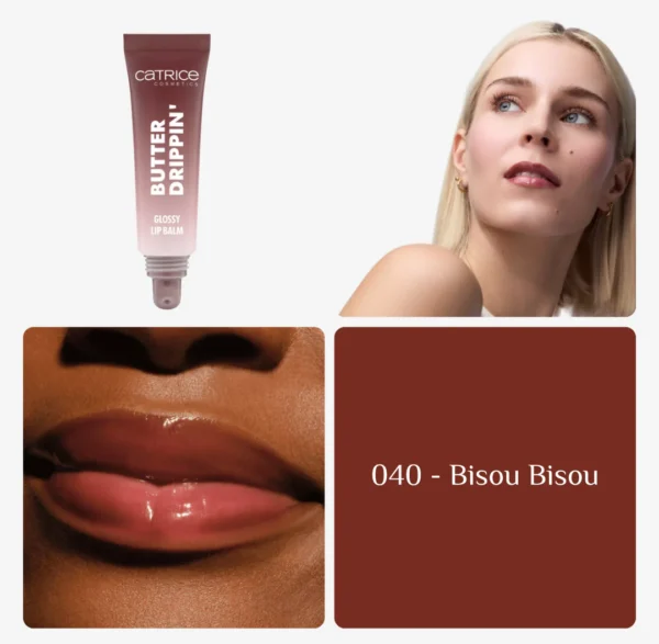 ⁦CATRICE BUTTER DRIPPIN GLOSSY LIP BALM - 10ML | كاتريس مرطب للشفاه - 10 مل⁩ - الصورة ⁦3⁩