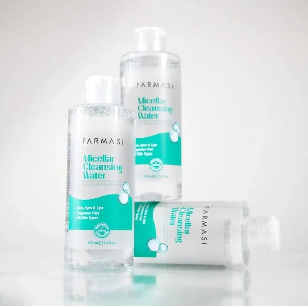 ⁦FARMASI MICELLAR CLEANSING WATER - 225ML | فارمسي مزيل مكياج ميسيلار - 225 مل⁩ - الصورة ⁦2⁩